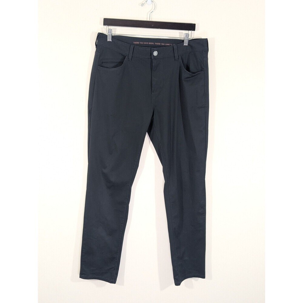 Rhone Slim Fit Commuter Pants Black Mens  35" x 31" Comfortable Officewear